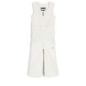 Spyder Kids White sparkle Ski Bib size 4